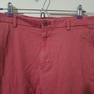 EUC Izod Saltwater Stretch Chino Pants Pink Mens Size 32x32